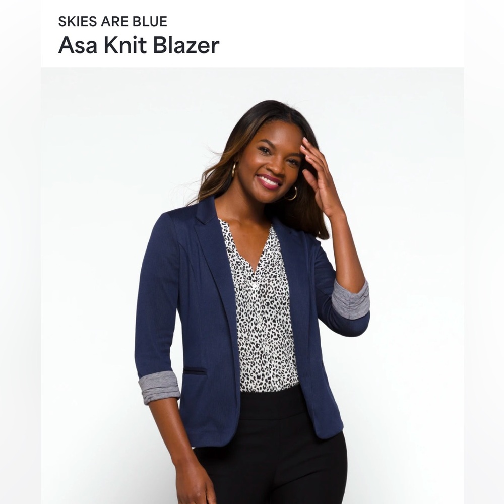 SKIES ARE BLUE
Asa Knit Blazer